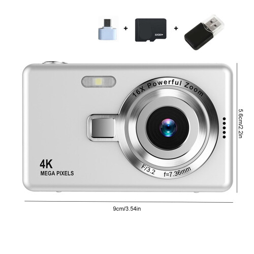 Digital Camera 48MP 1080P 16x Zoom CCD Sensor 2