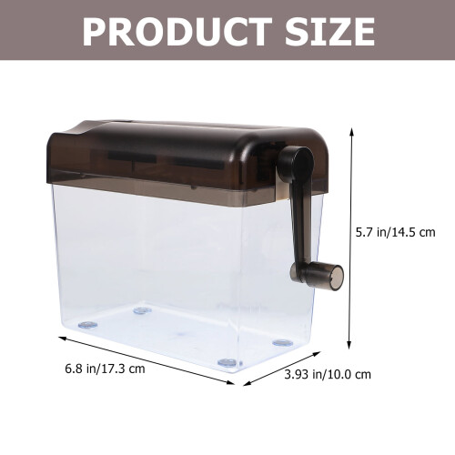 Manual Paper Shredder ABS Grey Home Use 1