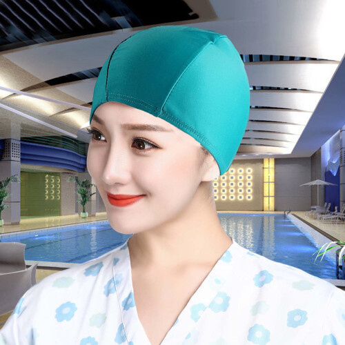 Bathing Hat Nylon Rose Red Waterproof Full Fit 2