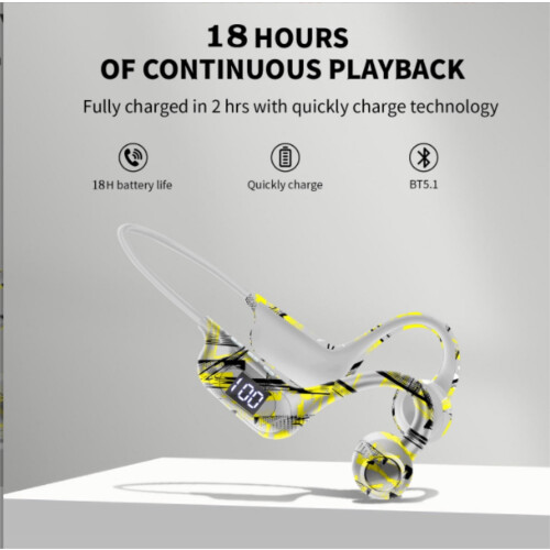 Bone Conduction Bluetooth 5.3 Headphones Neckband 1