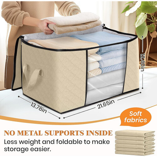 XiHAMA Foldable Clothes Storage Bags 6-Pack 1