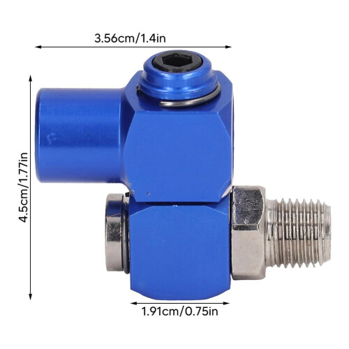 5mm Swivel Air Hose Connector Adapter 12 pcs