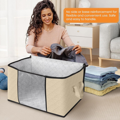 XiHAMA Foldable Clothes Storage Bags 6-Pack 2