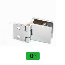 Glass Door Hinges Kit Single or Double-Sided Clamp Hardware