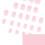 Short Square Press-On Nails French Tip Glossy 24-Pack 5
