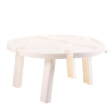 Picnic Table Portable Foldable Lightweight Plastic White