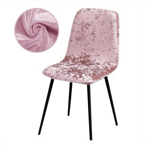 Velvet Shell Chair Cover Set 4 Pieces