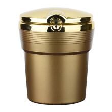 Car Ashtray with LED Light and Lid Portable Cup Holder