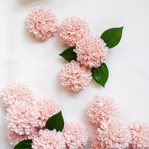 Artificial Foam Flowers with Stem for DIY Decor 2