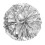 Cheer La La Flower Props Silver 2 pcs 12 inch 2