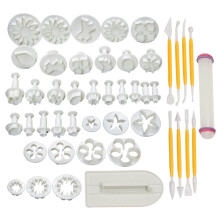 Fondant Cake Decorating Cutters Set 46 Pieces