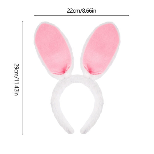 Pyaiiner Bunny Ears Headband for Baby Soft Easter Bunny 2