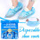 Plastic Rain Shoe Covers Blue 100 Pcs 2