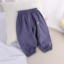 Cotton Linen Trousers for Kids Elastic Waist 6 Years