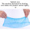 Plastic Rain Shoe Covers Blue 100 Pcs 5