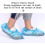 Plastic Rain Shoe Covers Blue 100 Pcs 6