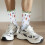 Cotton Crew Socks Unisex Christmas Nutcracker Print 6