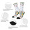 Cotton Crew Socks Unisex Christmas Nutcracker Print 5