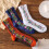 Winter Thermal Socks Unisex Embossed Retro Pattern 1