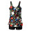 Dames tankini set, hoog model badpak met ingebouwde 4