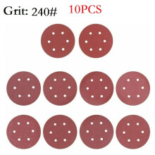 9 Inch 225mm Sanding Discs 10 Pcs 6-Hole 60-400 Grit