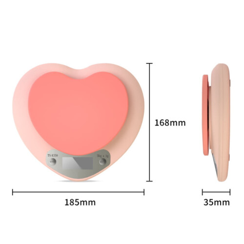 Kitchen Scale LCD Display with 3 Units, 1g Precision, 5kg 1
