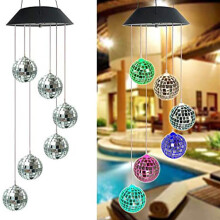 Solar Wind Chime Light LED Outdoor Decor 1 Piece