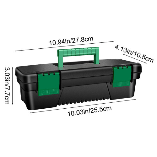Toolbox Lockable Organizer Small Storage Case for Workshop 2