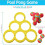 Pool Game Set Foam Floats and Tossing Balls 6 pcs 6