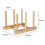 Bamboo Kitchen Organizer Pot Lid Holder 2 Pack 4