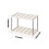 Plastic Storage Shelves Fixed Height Light Duty 2-Tier 5