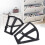 Loewten Shoe Rack Hinge Plastic Hollow 2-Layer Shelf 4
