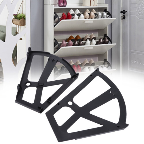 Loewten Shoe Rack Hinge Plastic Hollow 2-Layer Shelf 2