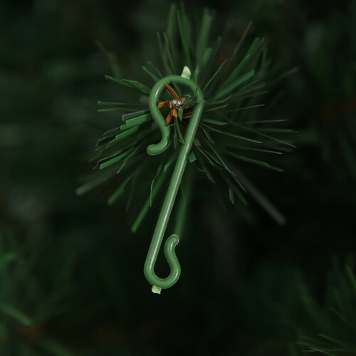 S Hooks Hanging Green PVC Christmas Tree Decorations 100 2