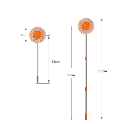 Teleskopisk väggmopp 360 roterbar 50-95 cm 2