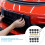 License Plate Frame Plugs Fasteners Rustproof Black Car Kit 6