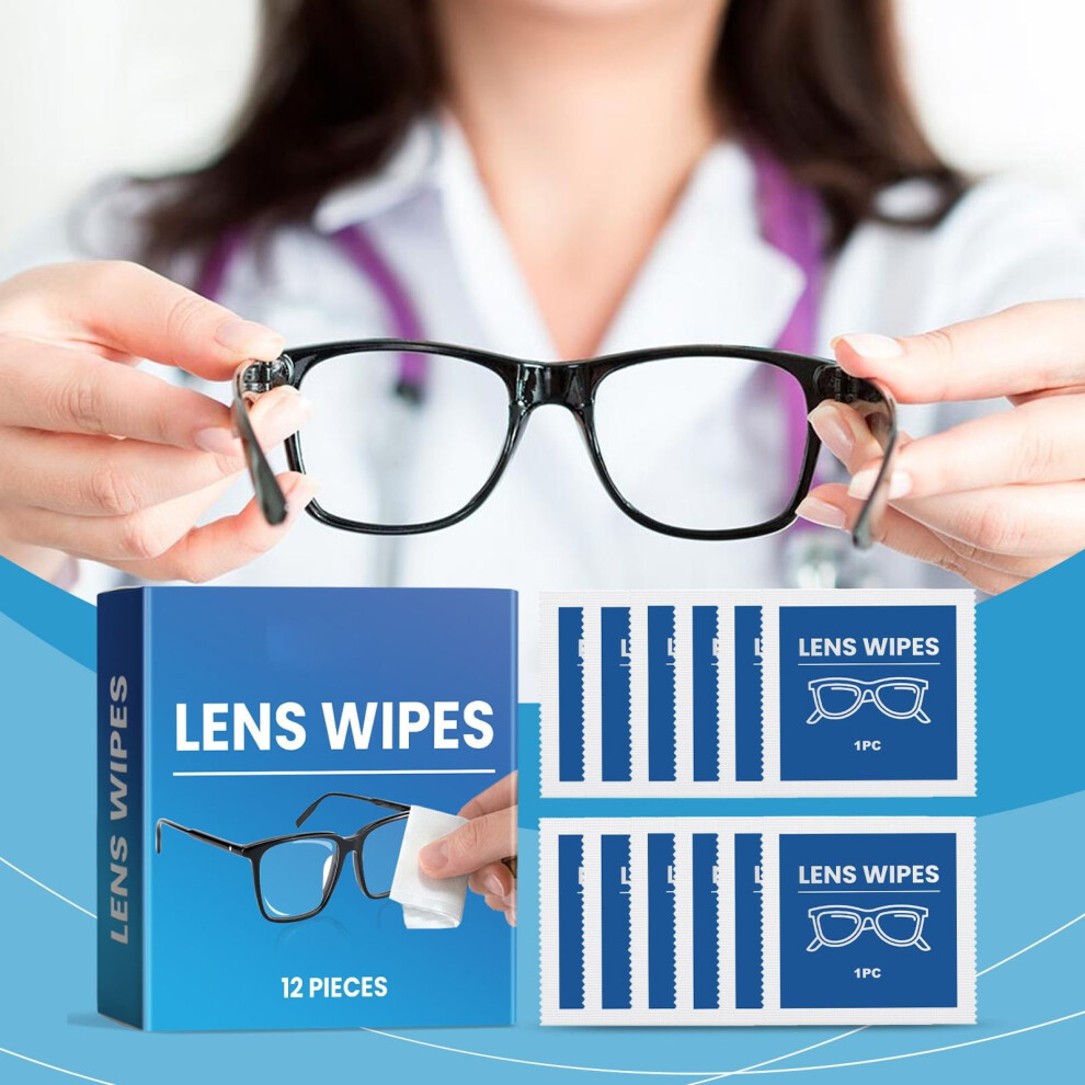 Lens Cleaning Wipes Pre-Moistened Individually Packaged 2ml