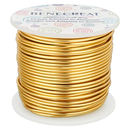 Aluminum Wire 12 Gauge 100FT Light Gold Anodized