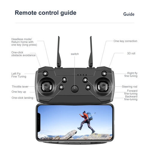 Drones Gifts E58 Folding UAV Remote Control 1pc