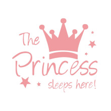 Princess Wall Sticker Removable for Girls Room 1 Pack