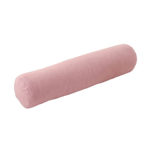 Round Cervical Roll Pillow with Washable Cover Pink 1