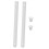 White Plastic Drawer Slides Heavy Duty 1 Set 4