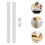 White Plastic Drawer Slides Heavy Duty 1 Set 6