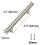 Stainless Steel T-Bar Pulls for Cabinets and Drawers 1