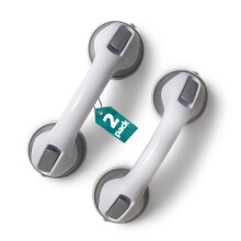 Shower Grab Bar Grey Heavy-Duty 12 Inch 2 Pack