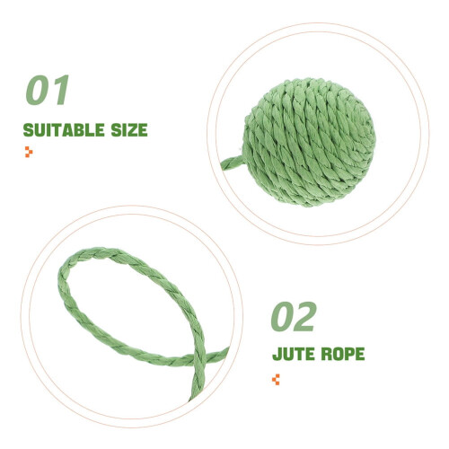 Cat Tree Post Replacement with Jute Rope Green 2 pcs 2