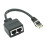 Adaptador divisor Ethernet RJ45 de 1 a 2 cables 4