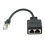 Adaptador divisor Ethernet RJ45 de 1 a 2 cables 6