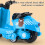 Pull Back Motorcycle Toy for Kids 3+, Friction-Powered with 4