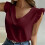 Top da donna senza maniche, tinta unita, casual e comodo 8
